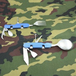 Походный складной набор вилка-ложка-нож 9 в 1