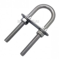 Рым болт U-образный 8х100, скоба транцевая нержавеющая