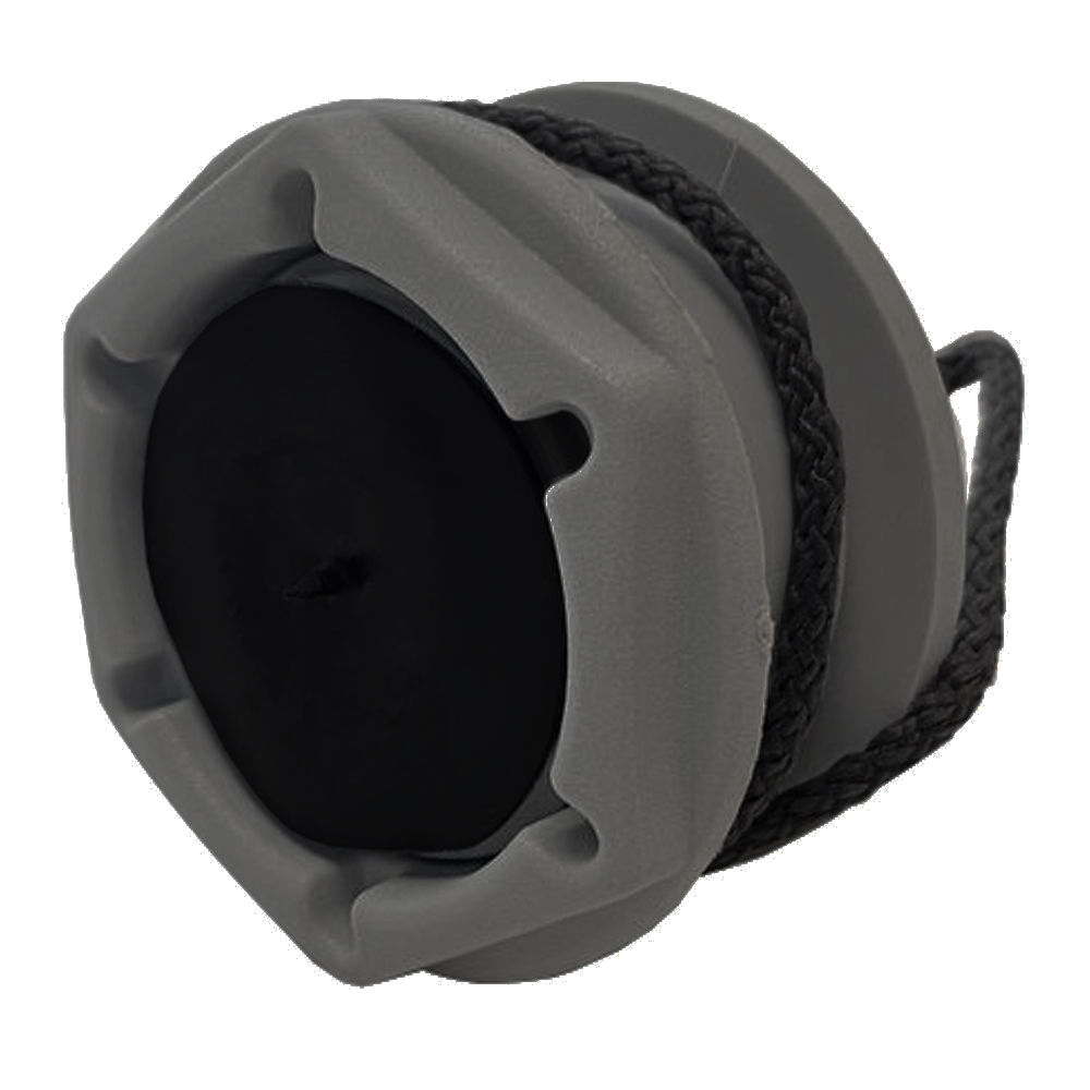 Клапан сливной на транец, 18-27 мм №1.1 пробка, серый