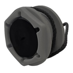 Клапан сливной на транец, 18-27 мм №1.1 пробка, серый