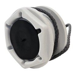 Клапан сливной на транец, 18-27 мм №1.1 пробка, светло-серый