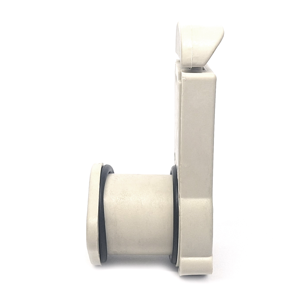 Клапан сливной на транец 34-40 мм, шибер, №3.3, светло-серый