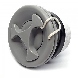 Воздушный клапан для надувной лодки, SUP, BRAVO 2005, светло-серый с защитной сеткой