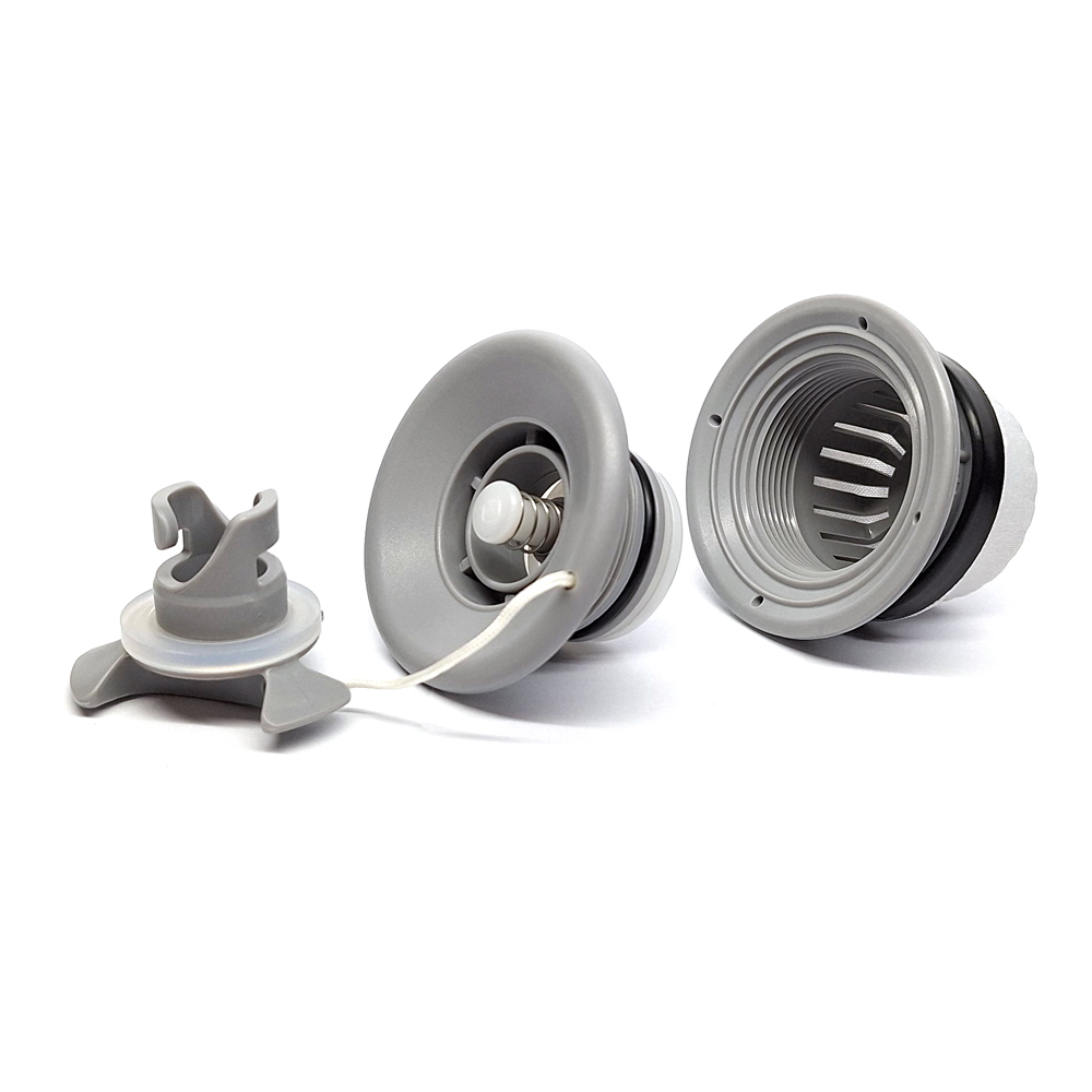 Воздушный клапан для надувной лодки, SUP, BRAVO 2005, светло-серый с защитной сеткой