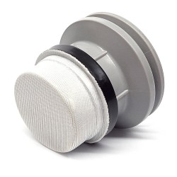 Воздушный клапан для надувной лодки, SUP, BRAVO 2014, светло-серый с защитной сеткой