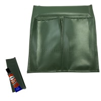 Карман для лодки на ликтрос, 2 отсека, №1.5 Зеленый + крепления