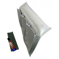 Карман для лодки на ликтрос, 3 отсека, №1.5 Серый + крепления