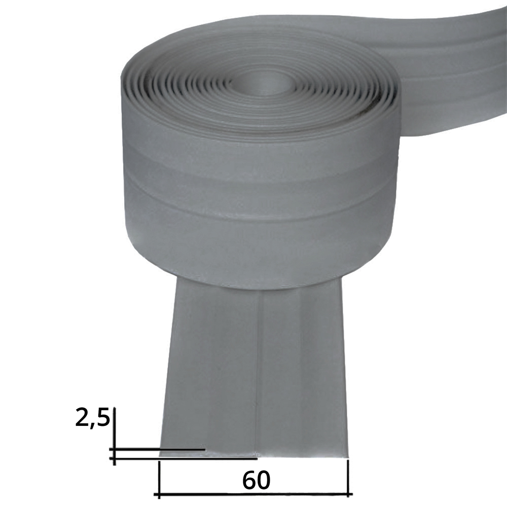 Привальный брус, лента 60 серый Light