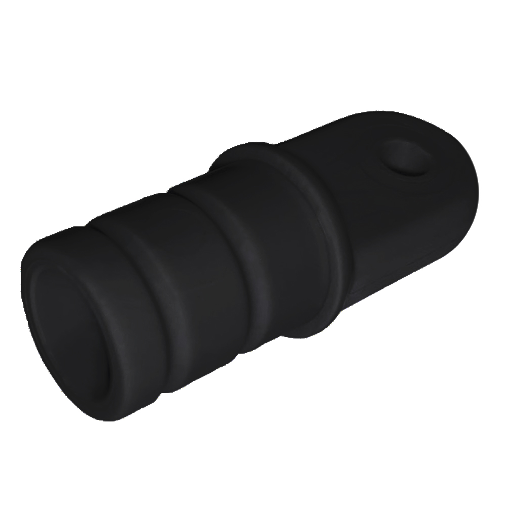 Крепление каркаса тента концевое круг №1.1 черный