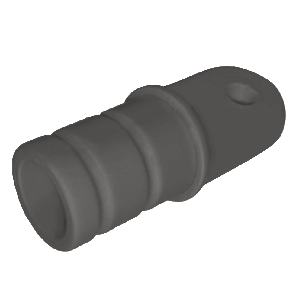 Крепление каркаса тента концевое круг №1.1 серый