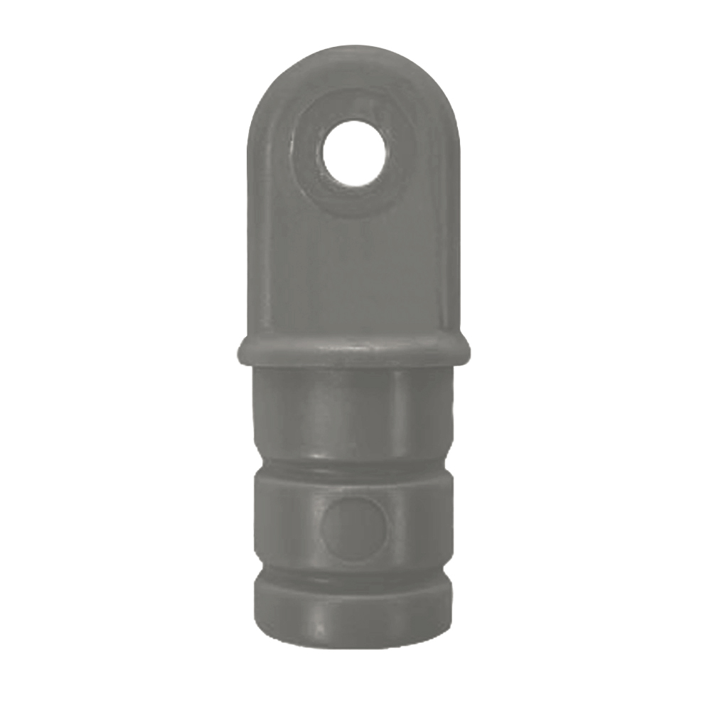 Крепление каркаса тента концевое круг №1.1 серый