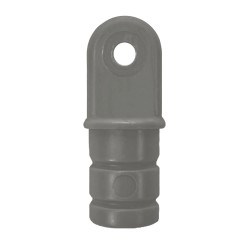 Крепление каркаса тента концевое круг №1.1 серый