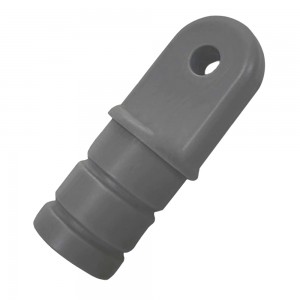 Крепление каркаса тента концевое круг №1.1 серый