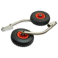 Транцевые колеса №1.4, для лодки НДНД, нержавеющие, быстросъемные