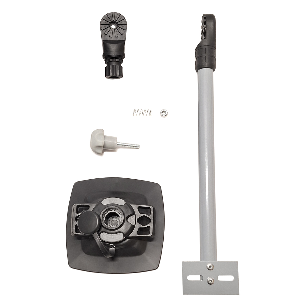 Кронштейн для датчика эхолота на надувной борт лодки универсальный №1.7 (клей)