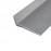 Г-образный профиль для защиты транца лодки №1.1 серый