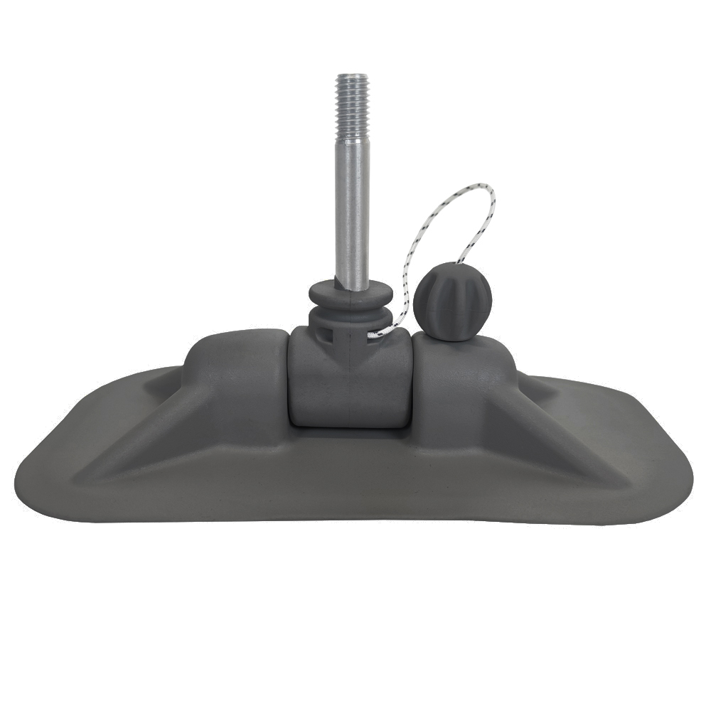 Уключина для лодки ПВХ №1.1 Крест, нержавеющая сталь, серая