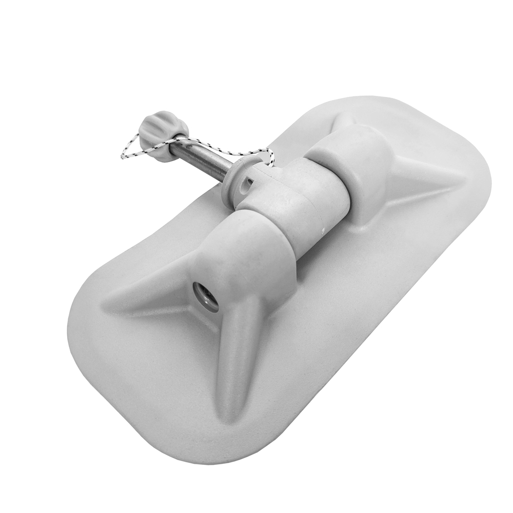 Уключина для лодки ПВХ №1.1 Крест, нержавеющая сталь, светло-серая