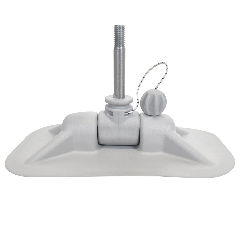 Уключина для лодки ПВХ №1.1 Крест, нержавеющая сталь, светло-серая