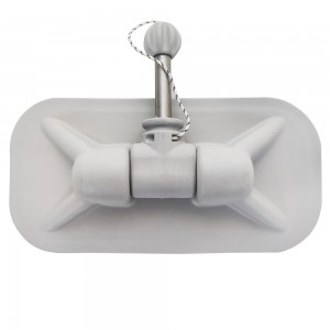 Уключина для лодки ПВХ №1.1 Крест, нержавеющая сталь, светло-серая